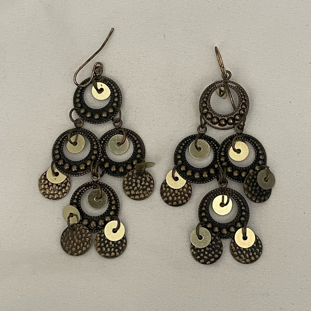 3 Pairs Chandelier drop earrings